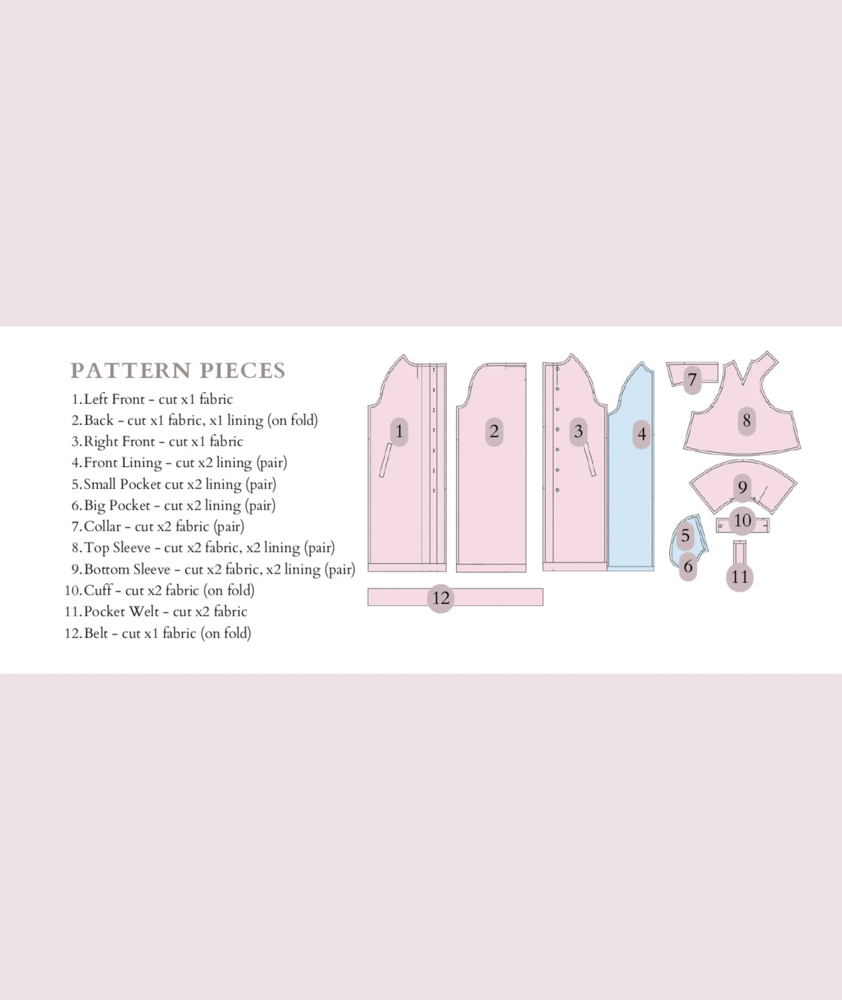 Ariana Coat | Oversized Quilted Coat Pattern | Fully Lined Button Up Jacket with Belt | Sizes XXS–2XL | Instant PDF Download