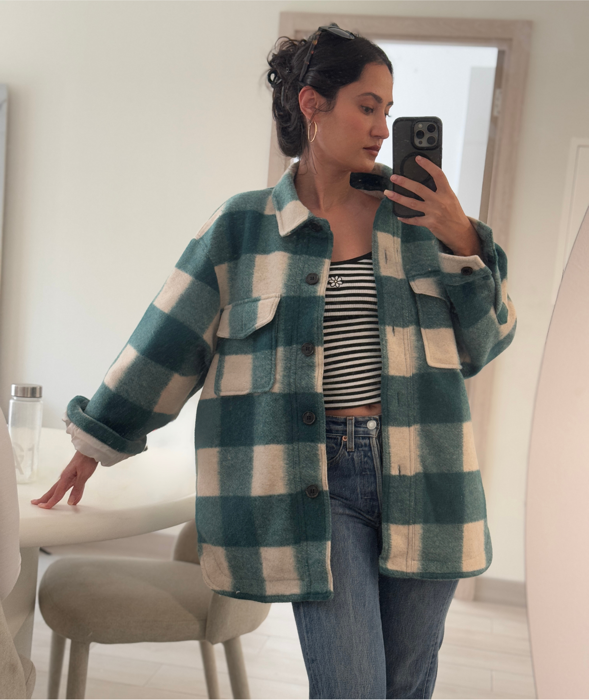 Avril Jacket Sewing Pattern | Oversized Shacket Jacket Pattern | Fully Lined Button-Up Coat | Sizes XXS–2XL | Instant PDF Download