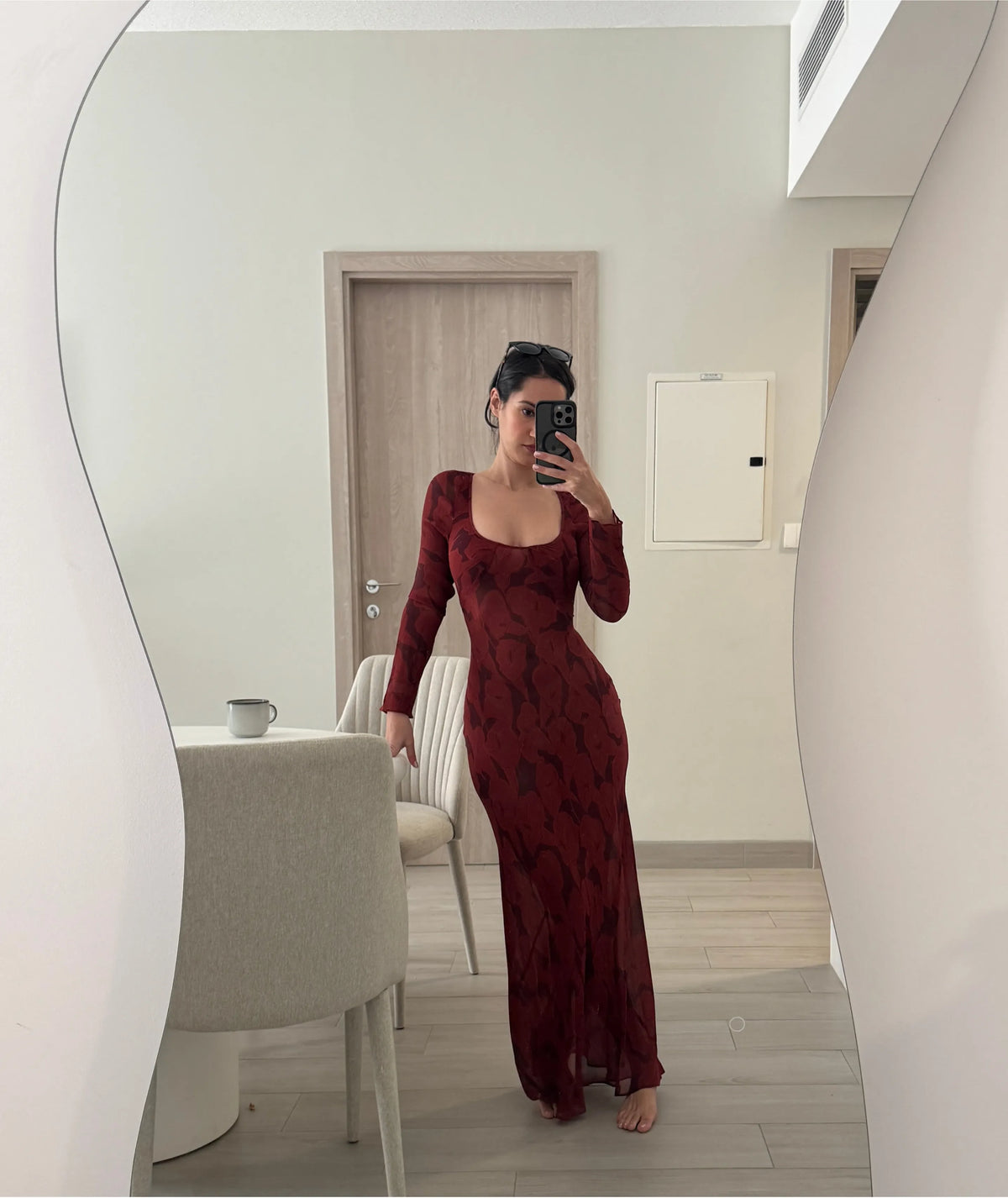 Bias Cut Maxi Dress Sewing Pattern | Sizes XXS–2XL | Long Sleeve Elegant Dress | Instant PDF Download