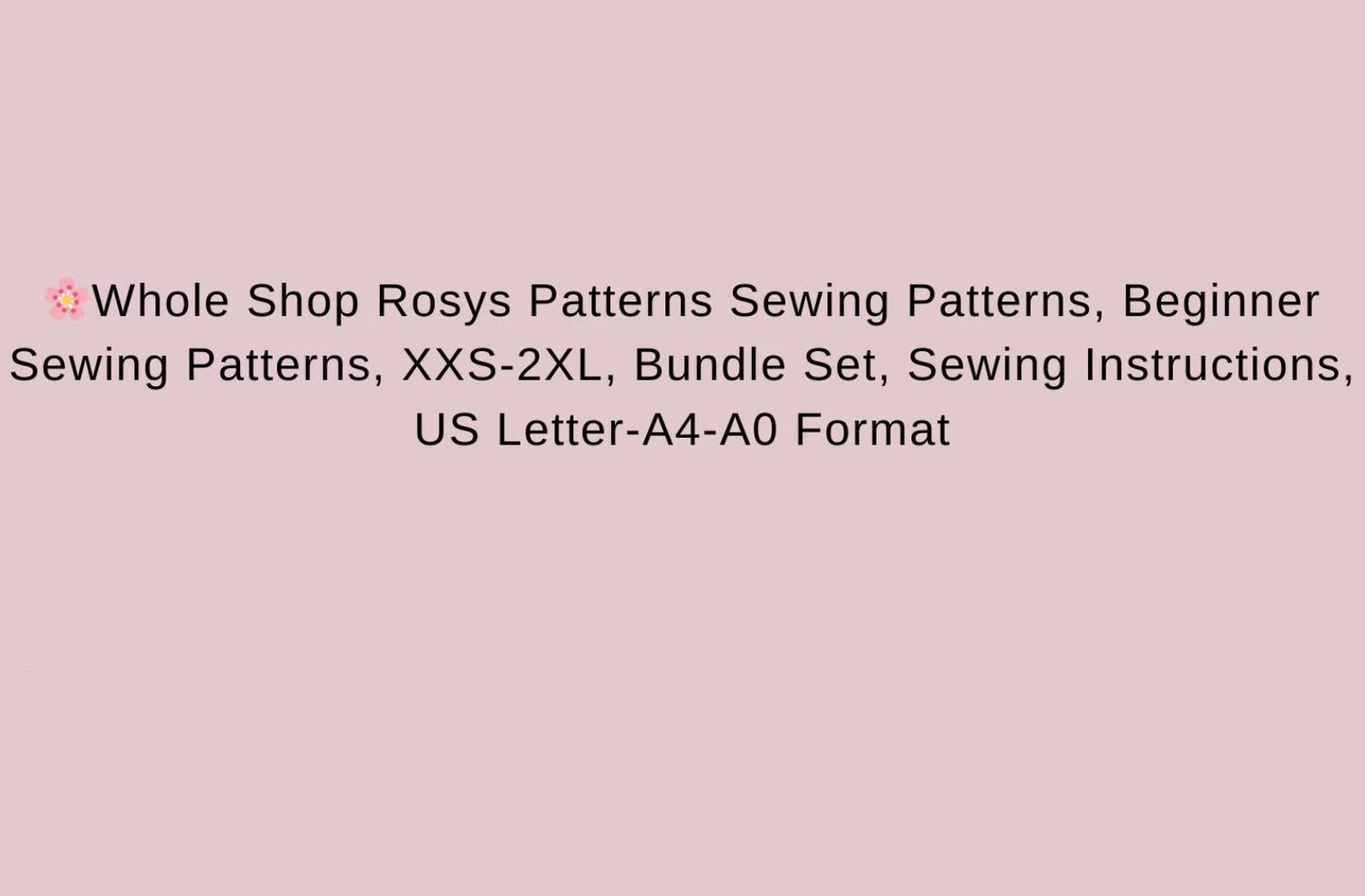 Whole Shop Bundle 29 PDF Patterns