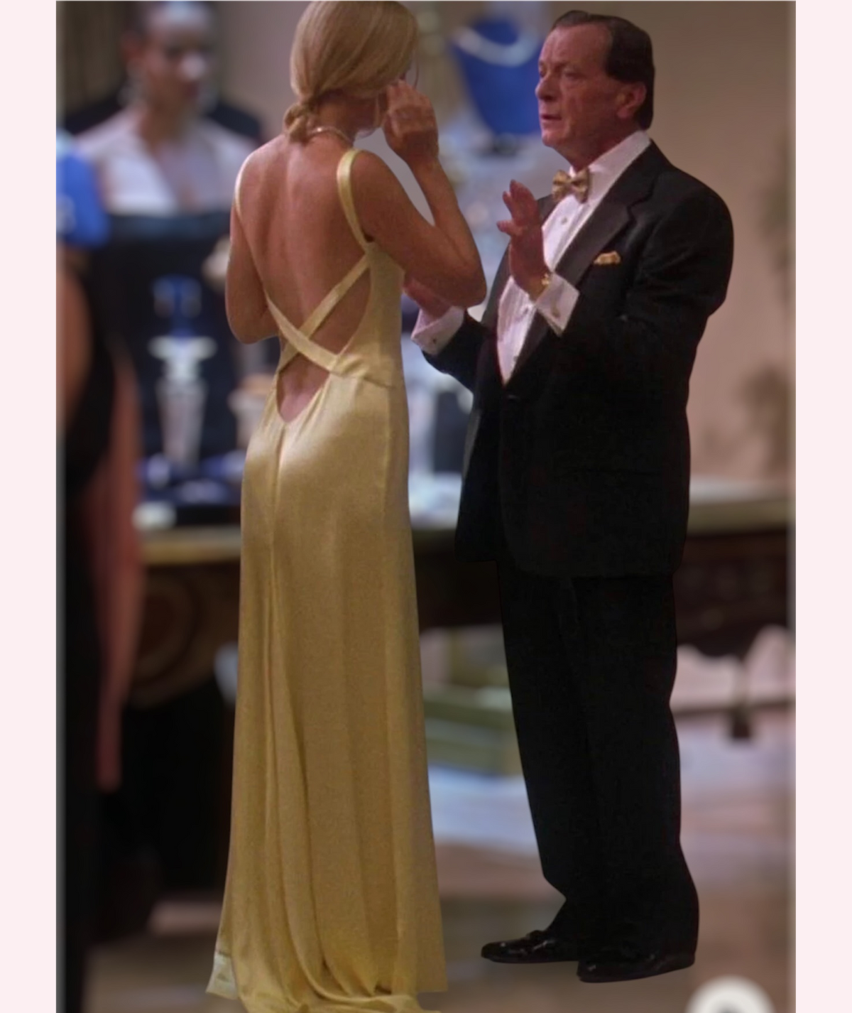 Yellow Rom Com Dress Pattern Satin Evening Gown How to Lose a Guy in 10 Days Andie Anderson Dress