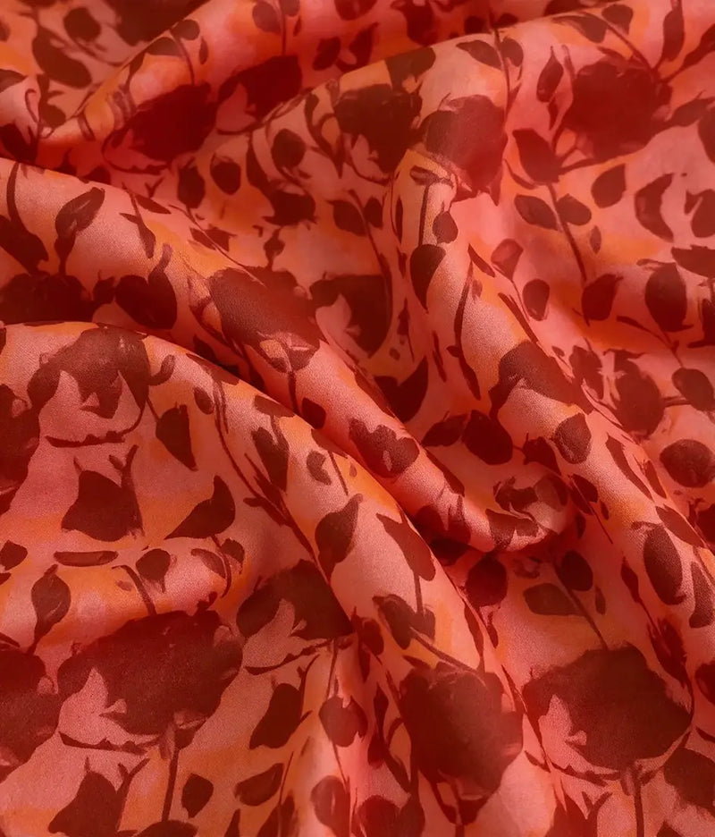 Desert Rose – Silk Viscose Crepe Fabric