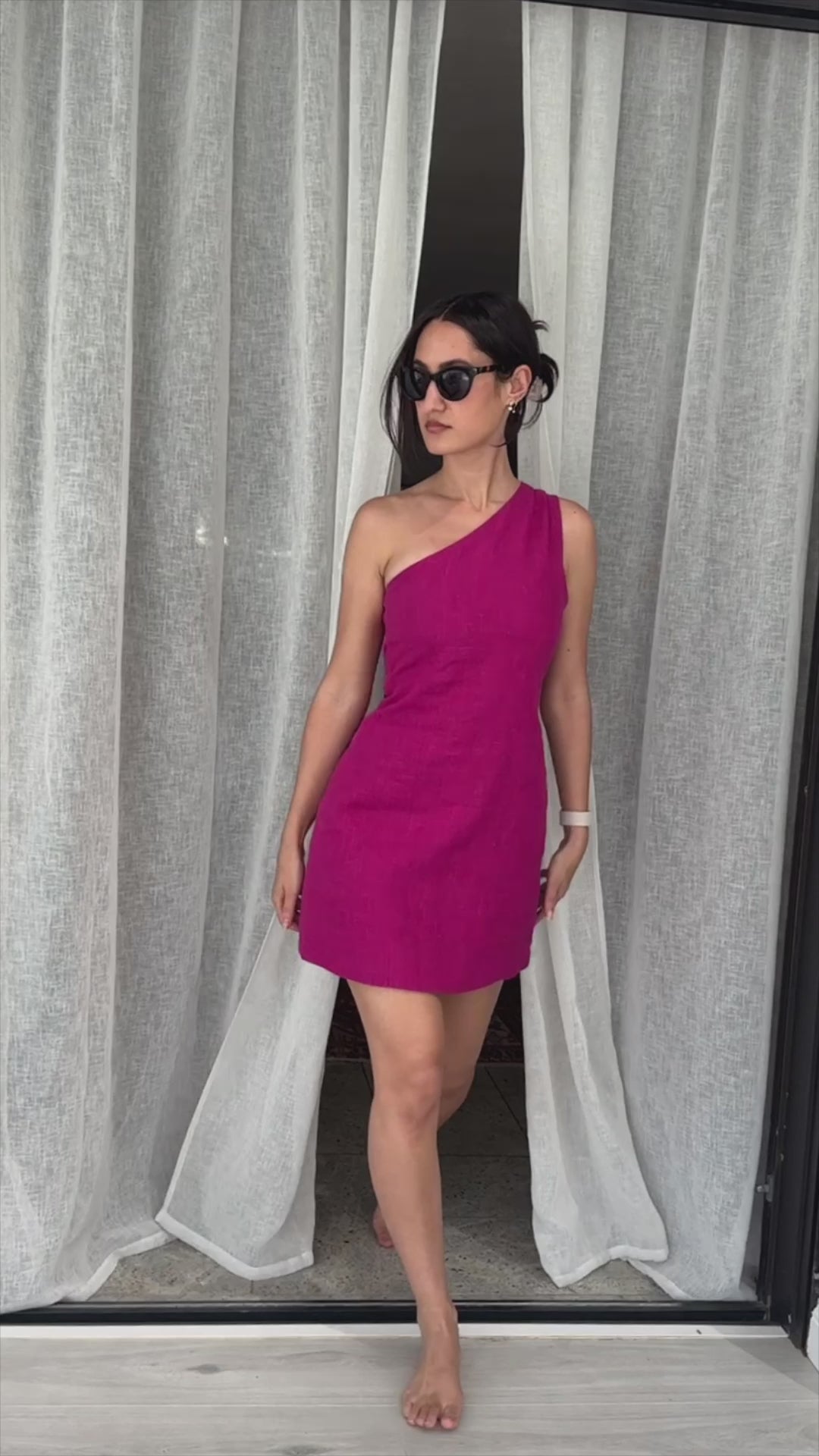 One Shoulder Mini Dress Sewing Pattern – Rosys Patterns