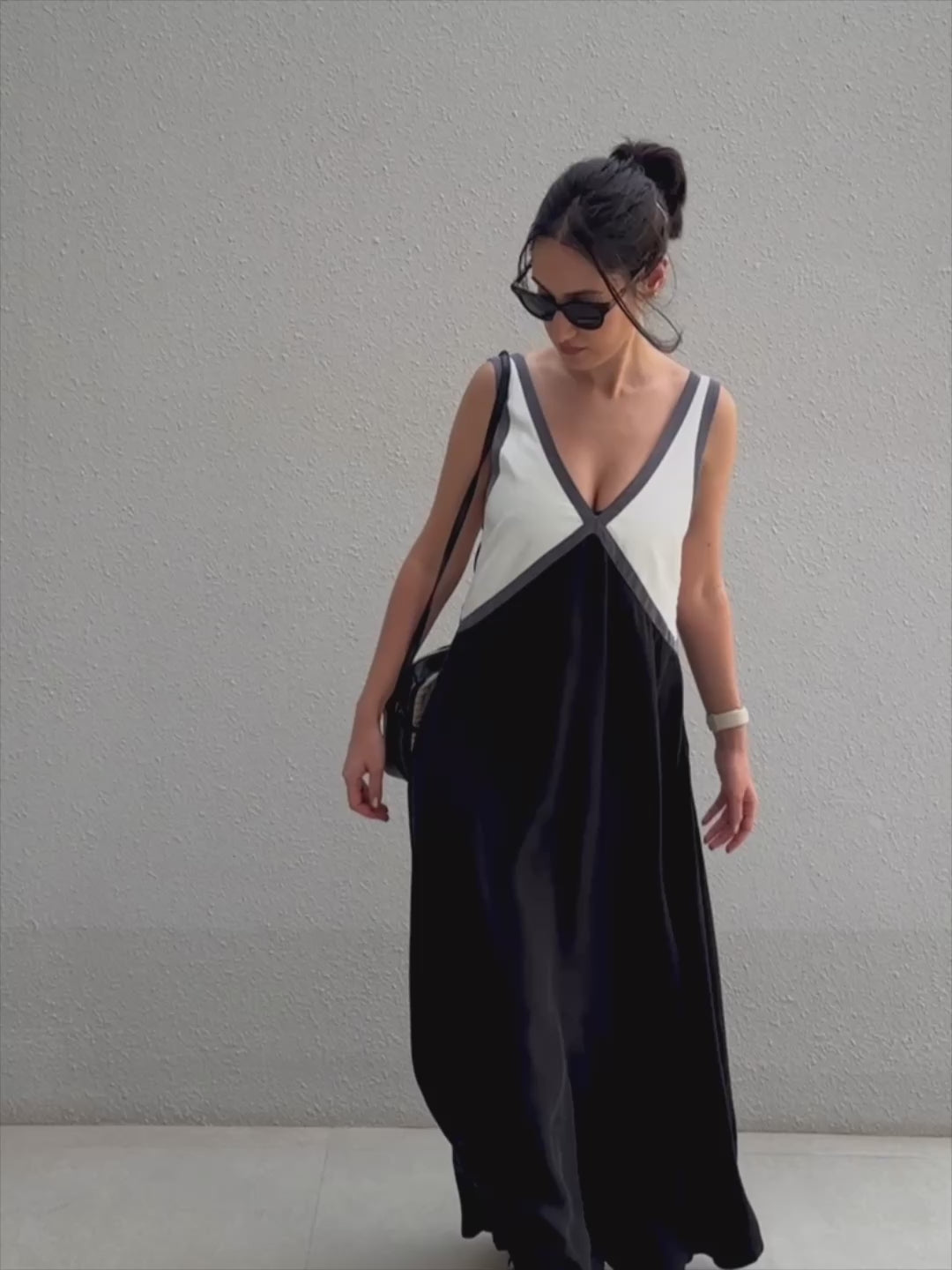 v neck midi dress pattern Maxi V-Neck Dress Sewing Pattern Instant Download PDF Pattern